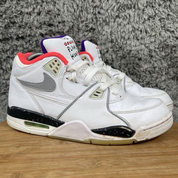 Nike Air Flight 89 Planet of Hoops Sneakers Shoes Men's 8 CW2616-101 - Picture 1 of 12